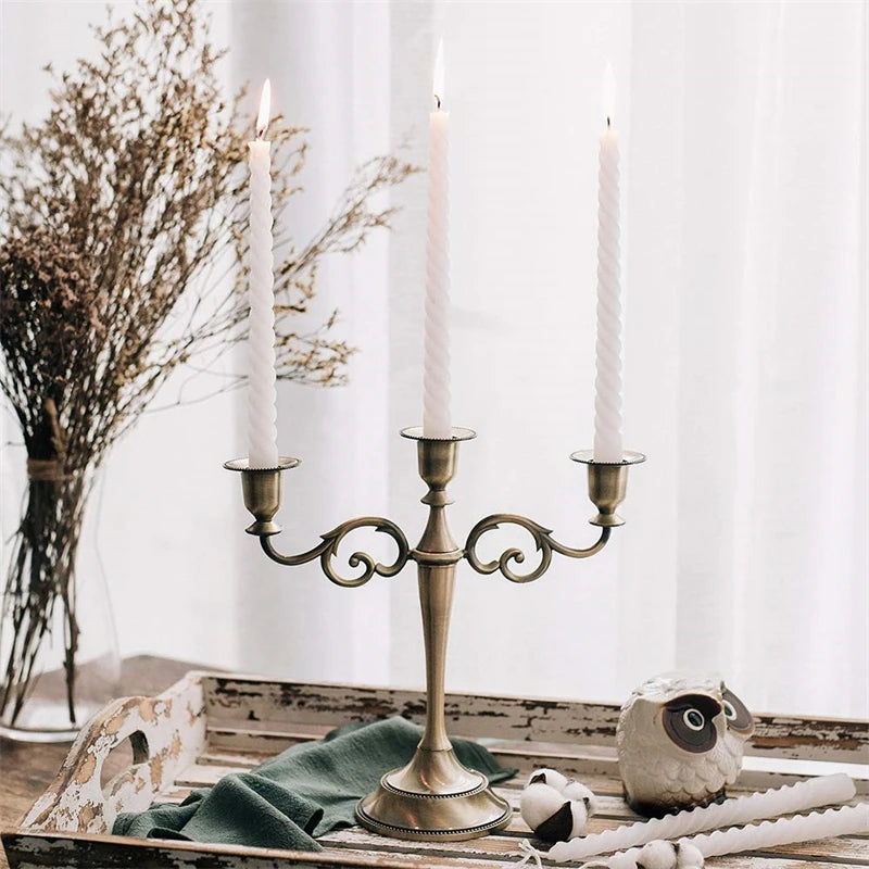 Metal Candle Holder Stand Party Restaurant Bar Decoration Candlestick