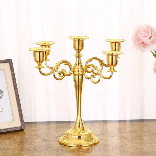 Metal Candle Holder Stand Party Restaurant Bar Decoration Candlestick