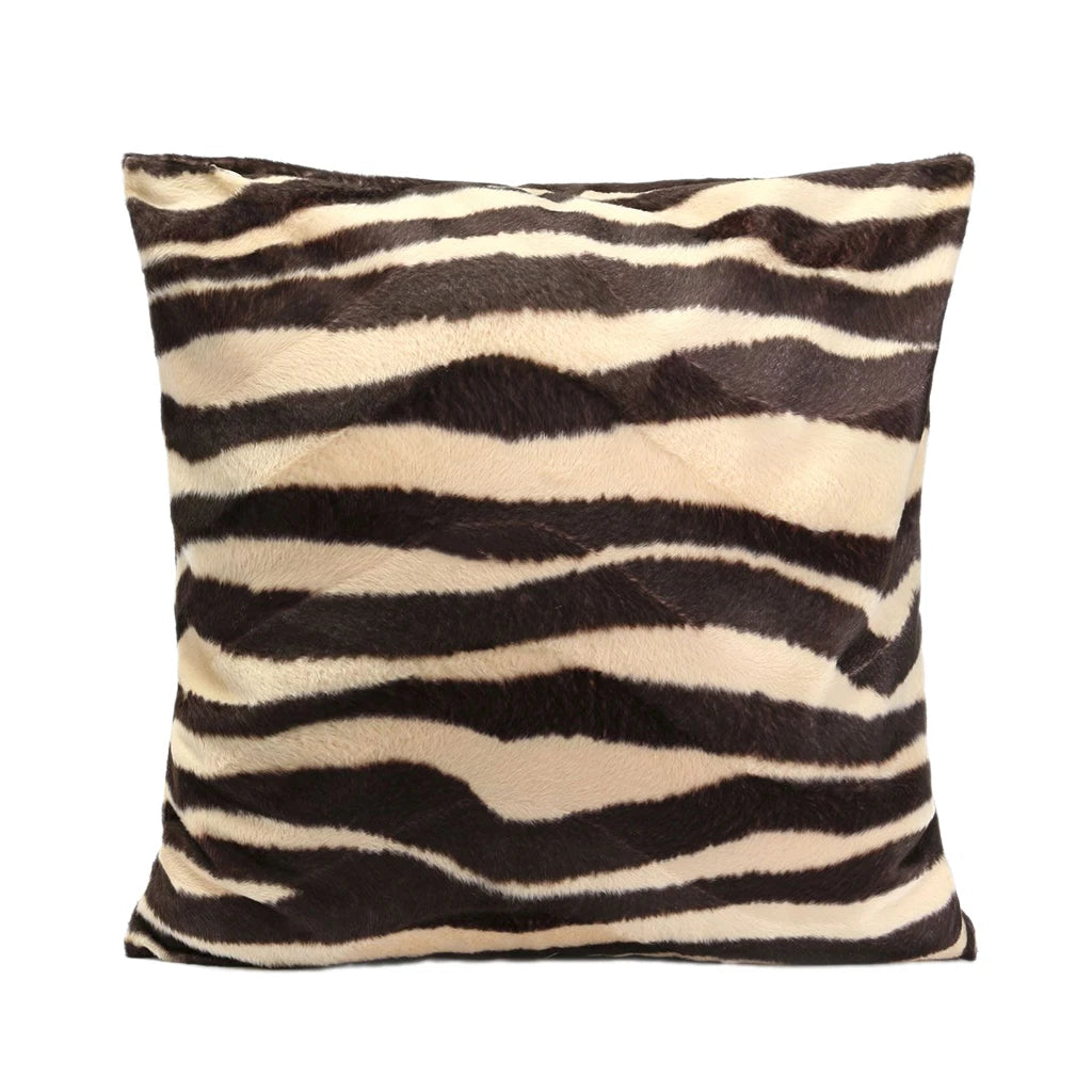 Animal Print - Leopard or Zebra Decorative Pillowcase (1 Sided) & Cushion