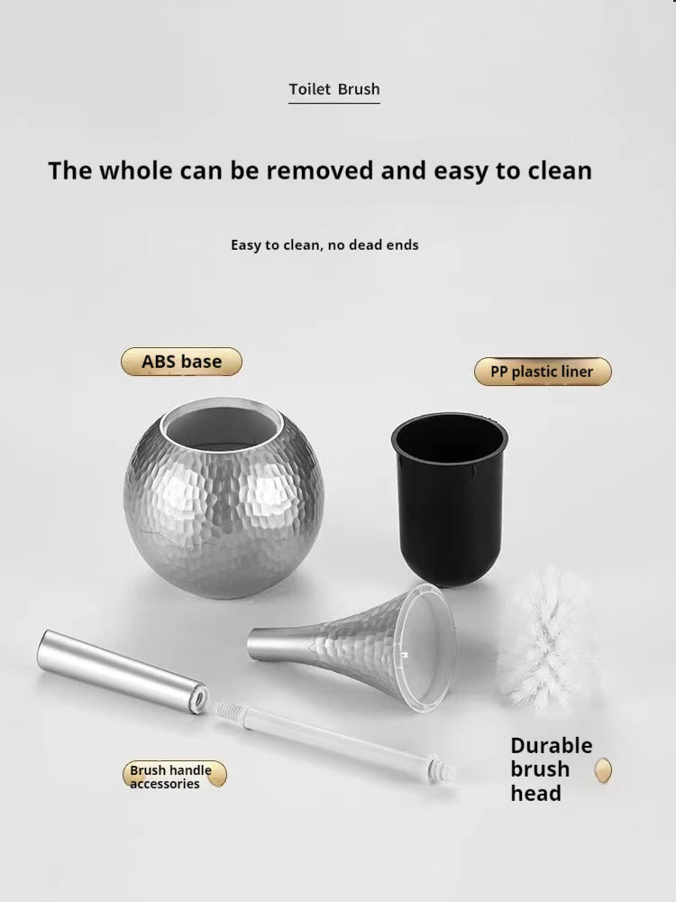 Luxury Metallic Gold OR Silver Toilet Brush - LIMITED STOCK