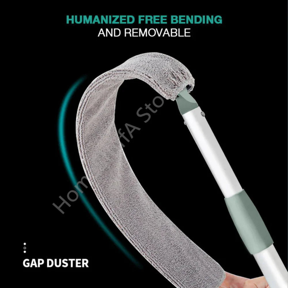 Dust Gap Telescopic Dust Brush with Microfibre Cloth Cover, Gap Dust Buster