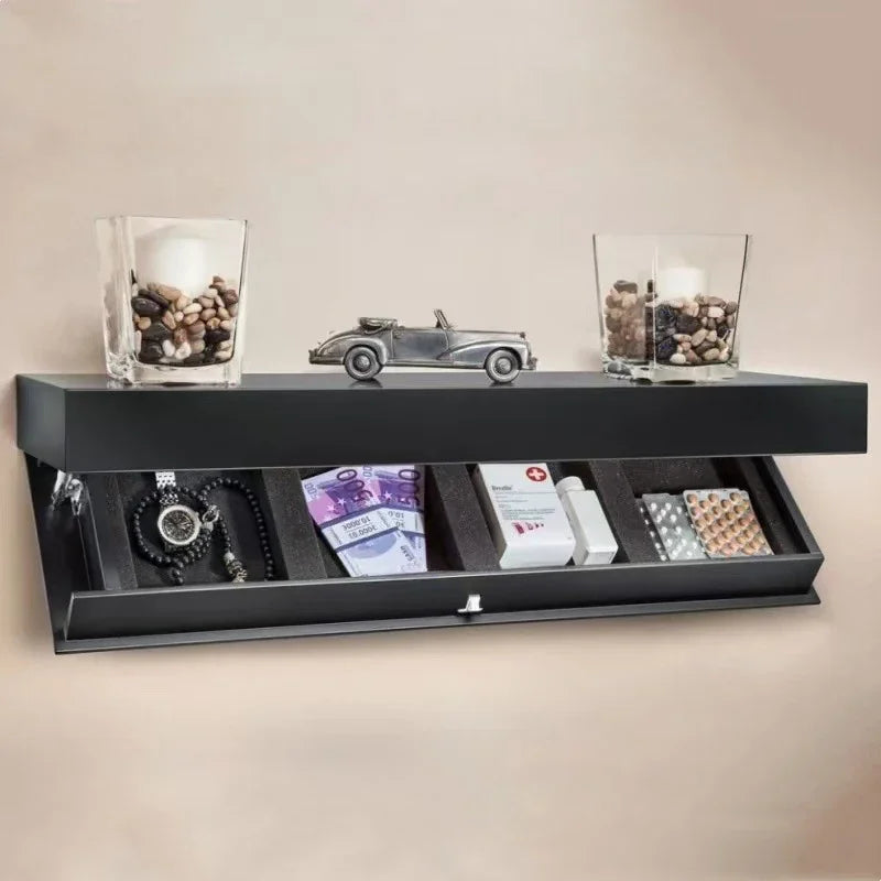 Secret Compartment Designer Shelf - Concealed Floating Shelf,  Wall-mounted Storage Solution