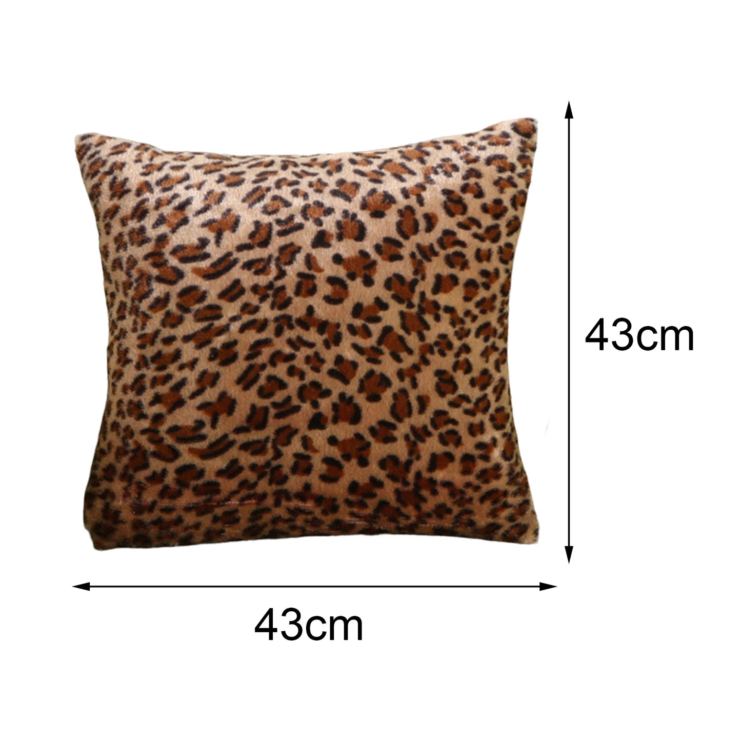 Animal Print - Leopard or Zebra Decorative Pillowcase (1 Sided) & Cushion