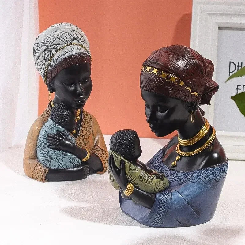 African Desktop Decor - Cultural Art Pieces