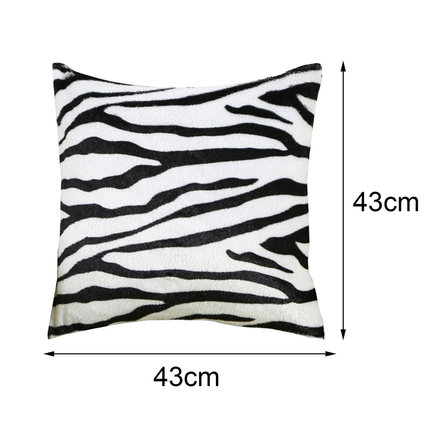 Animal Print - Leopard or Zebra Decorative Pillowcase (1 Sided) & Cushion