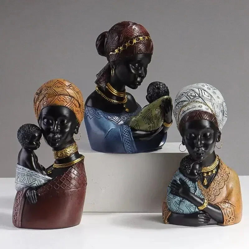 African Desktop Decor - Cultural Art Pieces