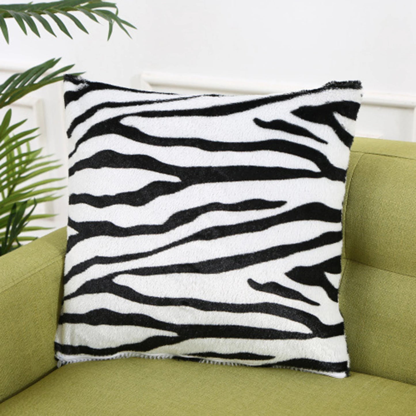 Animal Print - Leopard or Zebra Decorative Pillowcase (1 Sided) & Cushion