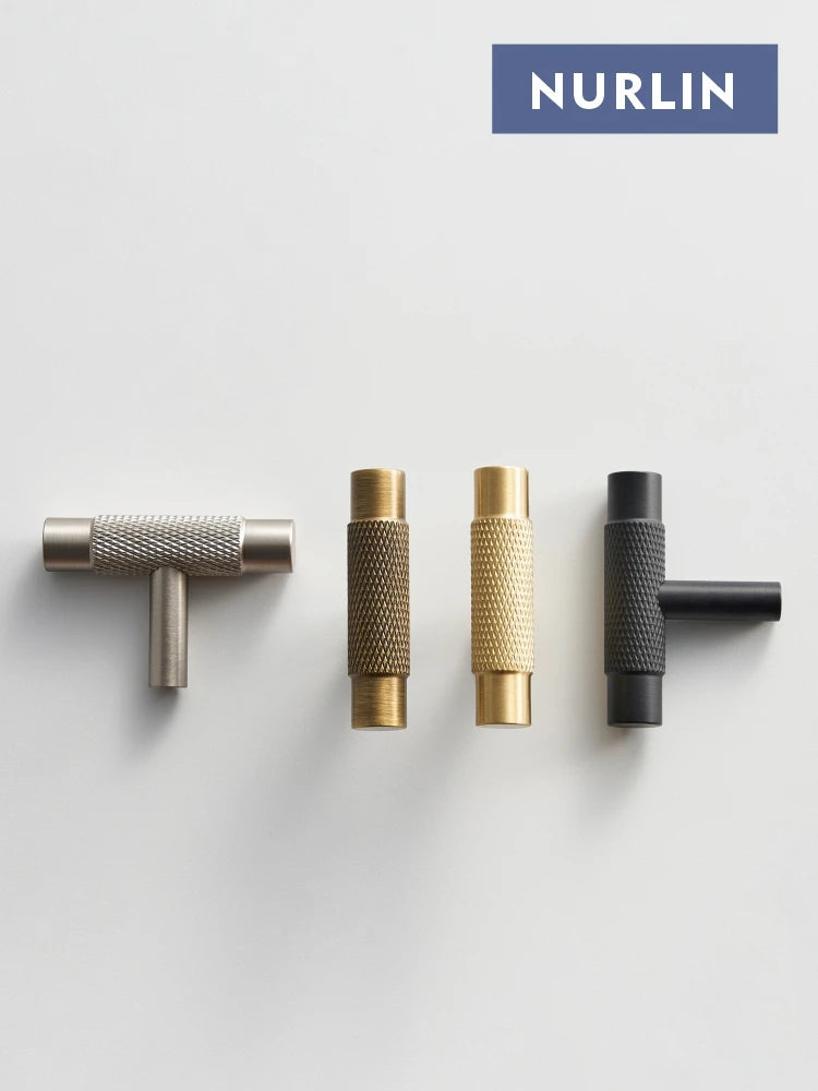 Nurlin Solid Brass ; Door Pulls, Cabinet Handles, Door Stops, Door Hinges, Furniture Legs, House #'s - Multiple Sizes & Colours