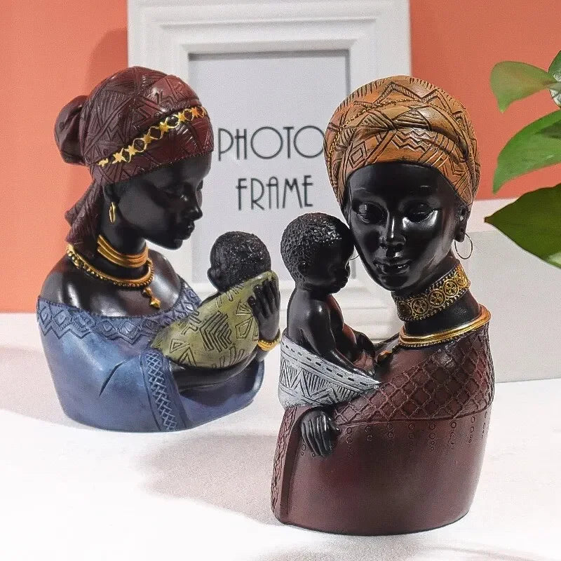 African Desktop Decor - Cultural Art Pieces