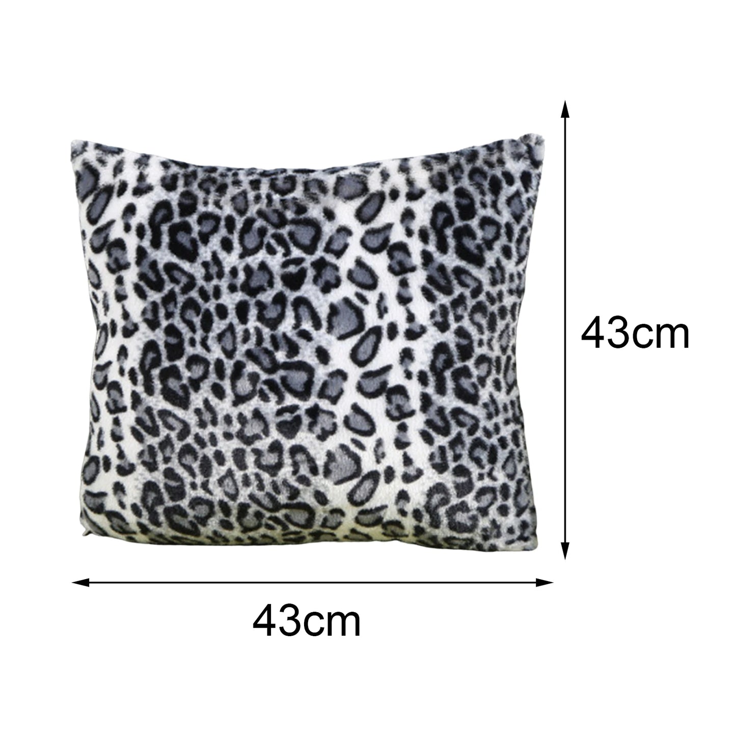 Animal Print - Leopard or Zebra Decorative Pillowcase (1 Sided) & Cushion