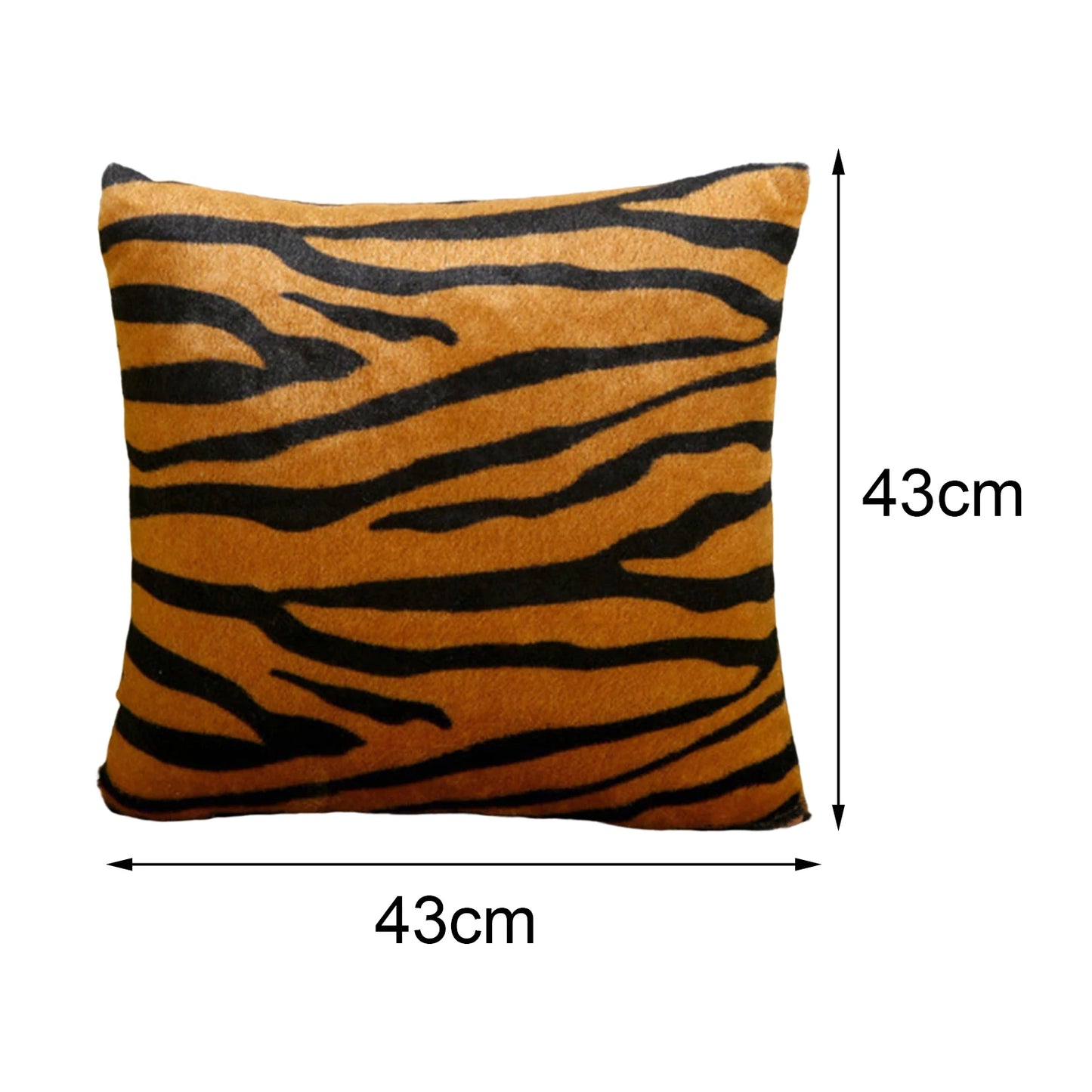 Animal Print - Leopard or Zebra Decorative Pillowcase (1 Sided) & Cushion