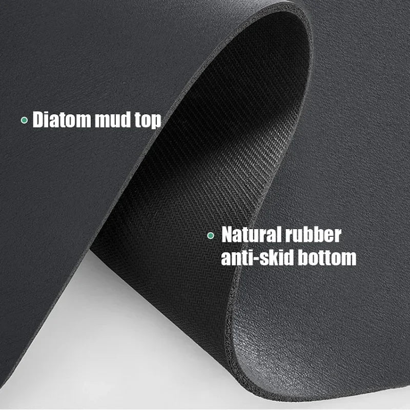 Hot Selling Diatomite Bar Mat - QUICK DRY & Anti-Skid Rubber Backing (Choose Colour & Size Required)