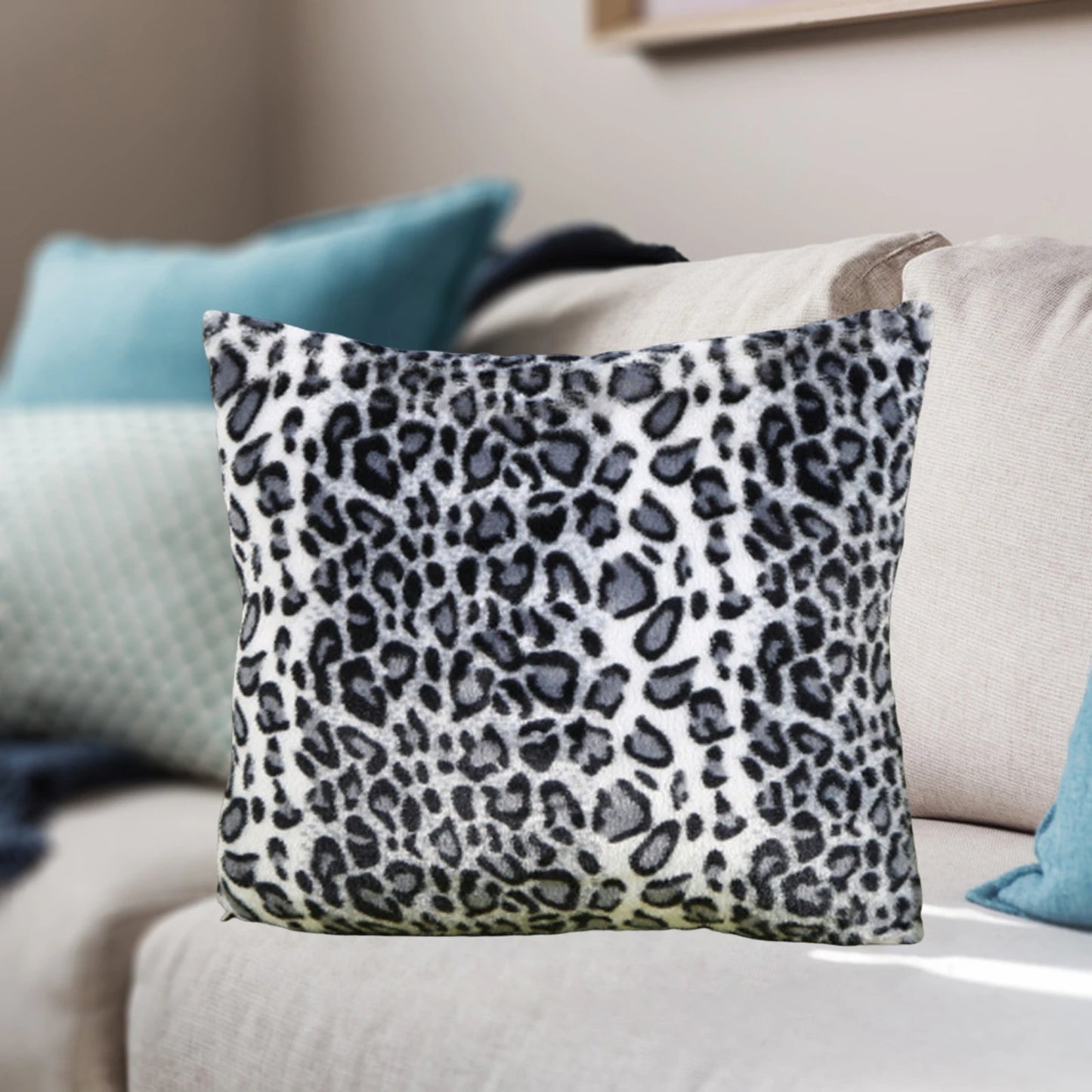 Animal Print - Leopard or Zebra Decorative Pillowcase (1 Sided) & Cushion