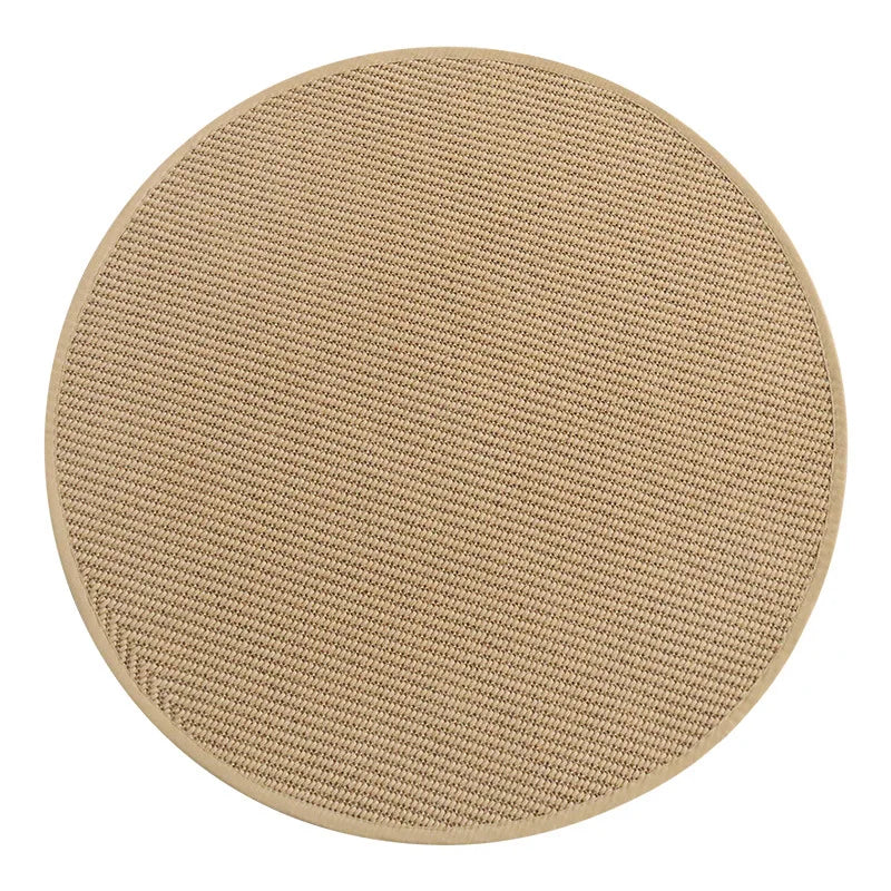 Hand Woven Natural Jute Rug - For Heavy Traffic Areas, Breathable Natural Fiber (Select Shape, Size & Diameter)