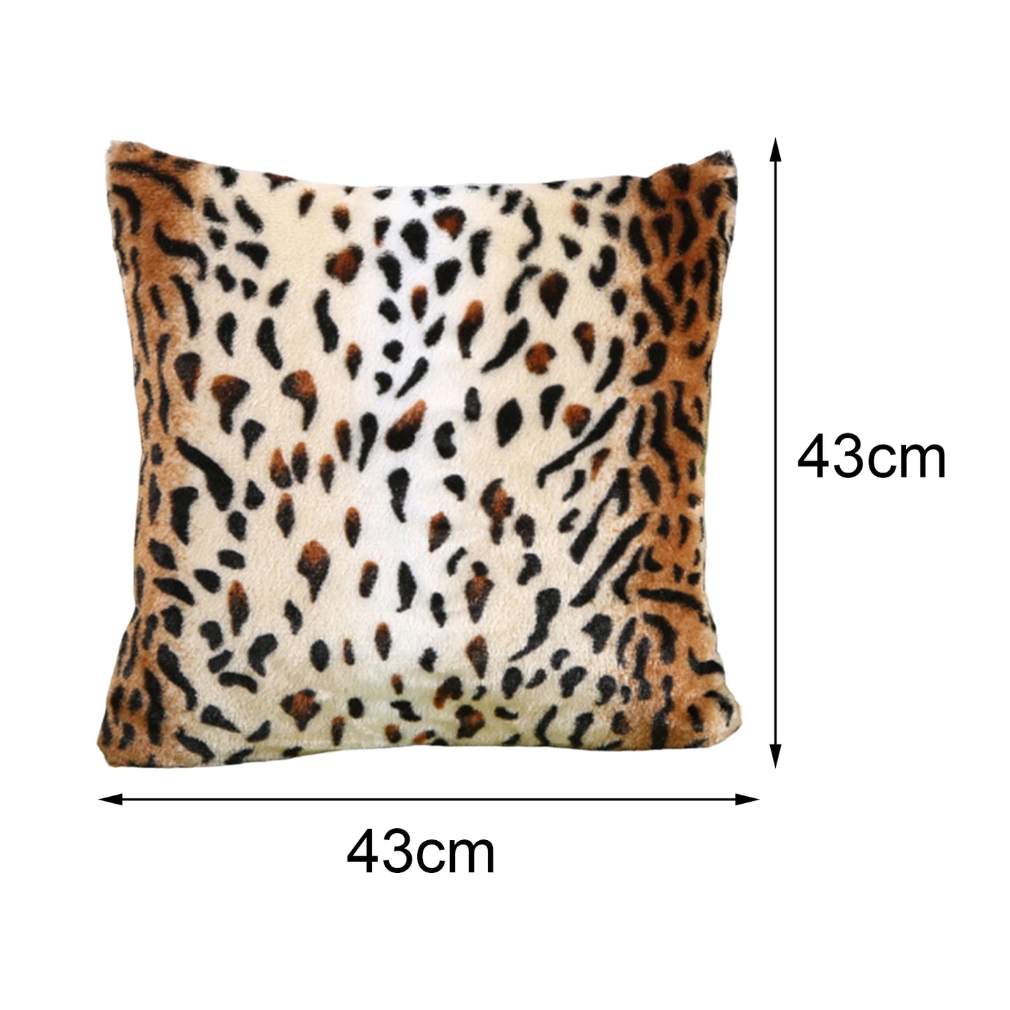 Animal Print - Leopard or Zebra Decorative Pillowcase (1 Sided) & Cushion