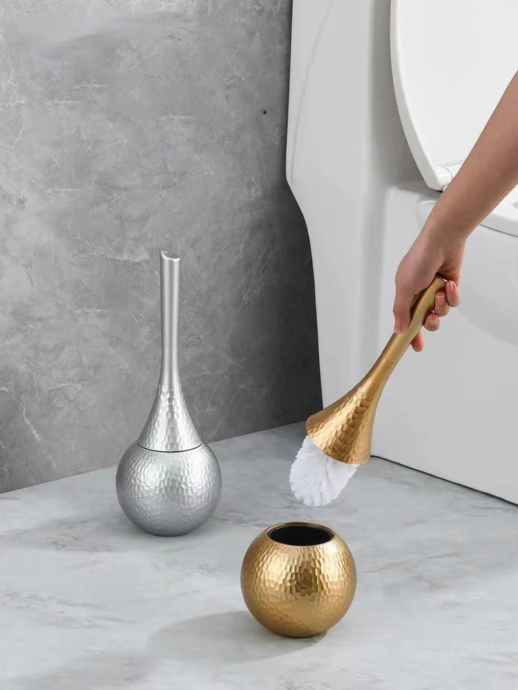 Luxury Metallic Gold OR Silver Toilet Brush - LIMITED STOCK