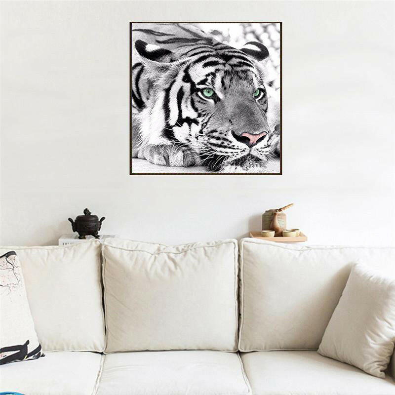 Diamond Painting Cross St Itch Kit Diamond Embroidery Home Decor Tiger Head