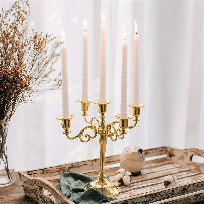 Metal Candle Holder Stand Party Restaurant Bar Decoration Candlestick